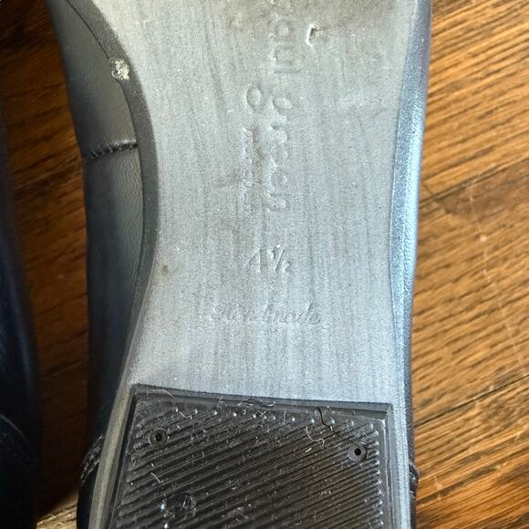 Paul Green Black Leather Flats Zipper Detail Size 6.5 (UK 4.5) - Picture 6 of 7